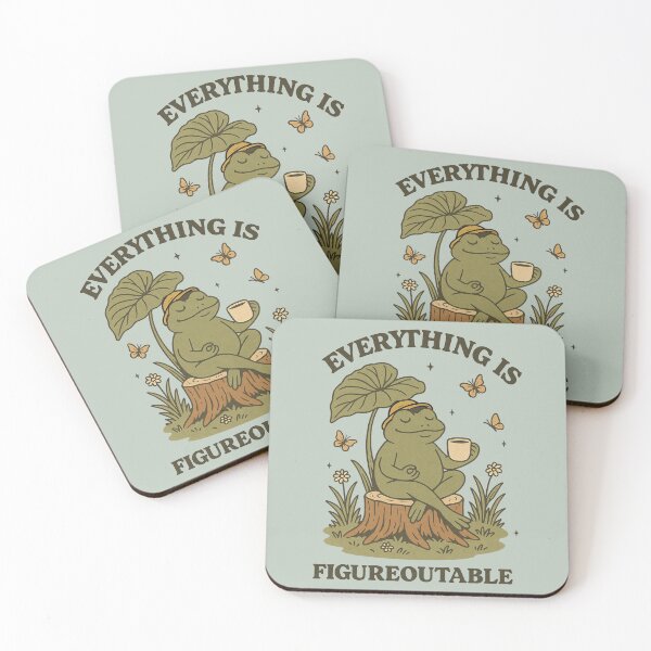 Item preview, Everything Is Figureoutable Zen Frog designed and sold by Zhaar.