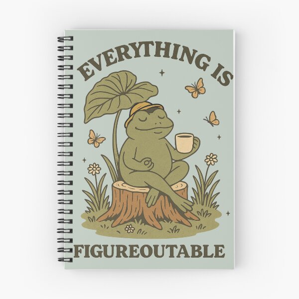 Item preview, Everything Is Figureoutable Zen Frog designed and sold by Zhaar.