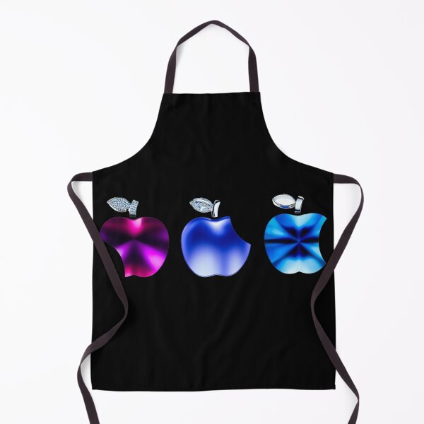 Item preview, Metallic Gradient Fruit Trio – Neon Blue & Magenta designed and sold by asudesign.