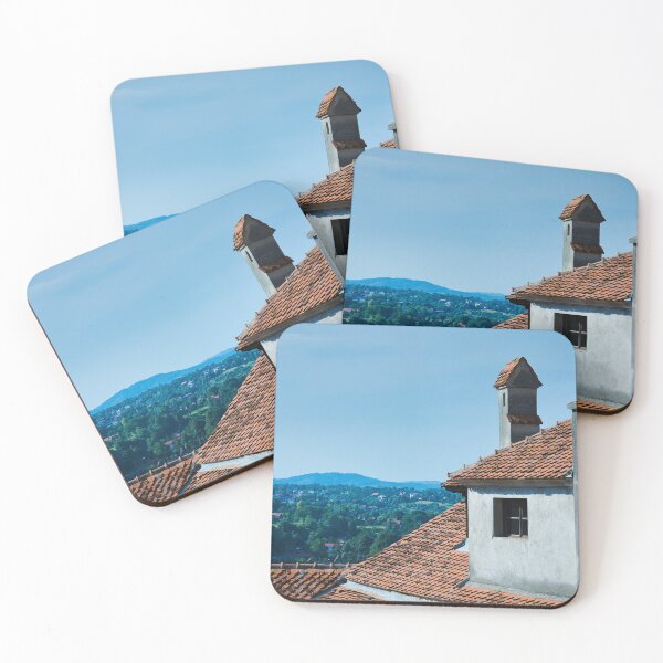 Item preview, Rooftops of Bran Castle in Transylvania, Romania designed and sold by RastislavS.