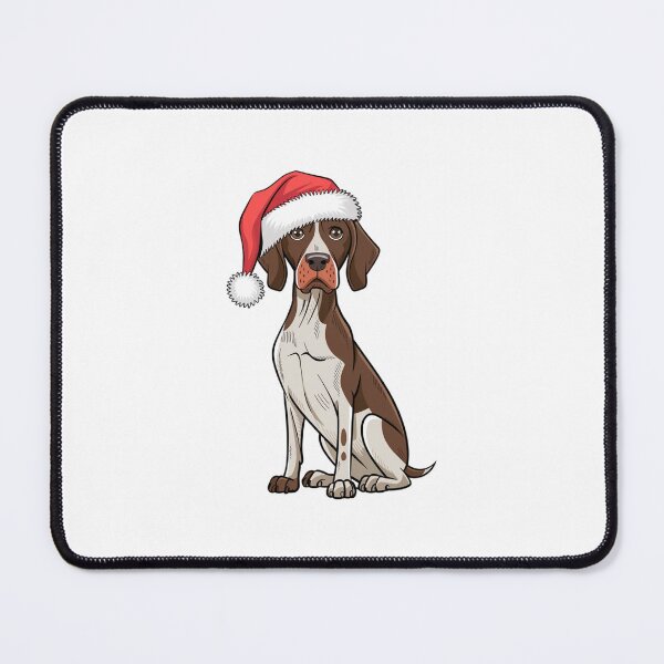 Item preview, German Shorthaired Pointer in Santa Hat  Christmas designed and sold by SOUFIANE1991.