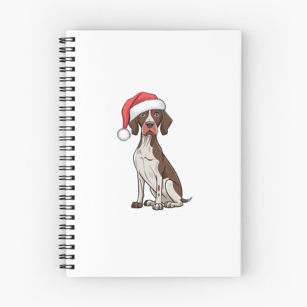 Item preview, German Shorthaired Pointer in Santa Hat  Christmas designed and sold by SOUFIANE1991.
