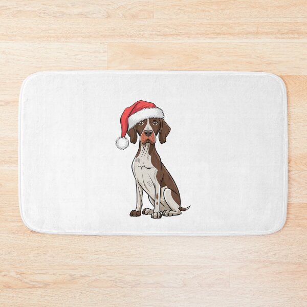 Item preview, German Shorthaired Pointer in Santa Hat  Christmas designed and sold by SOUFIANE1991.