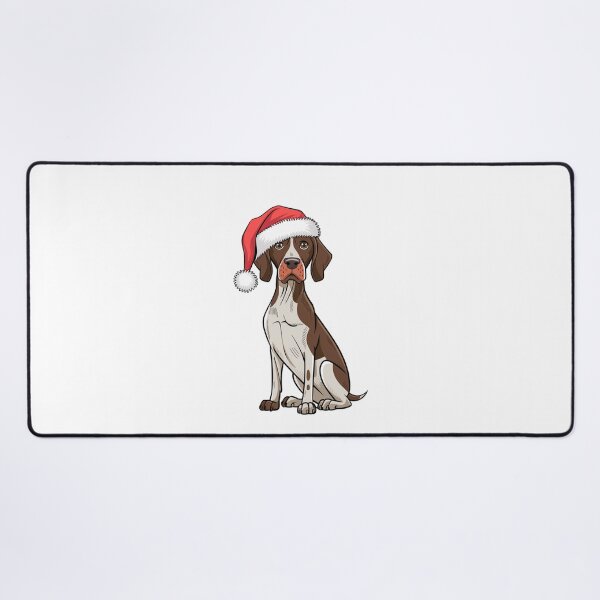 Item preview, German Shorthaired Pointer in Santa Hat Christmas designed and sold by SOUFIANE1991.