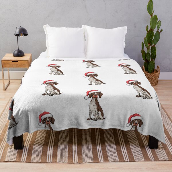 Item preview, German Shorthaired Pointer in Santa Hat  Christmas designed and sold by SOUFIANE1991.