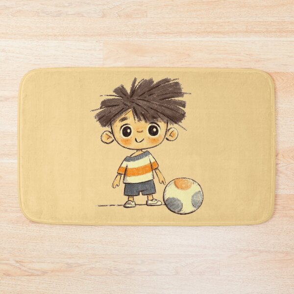 Item preview, Boy playing football designed and sold by MonaLisaStore.