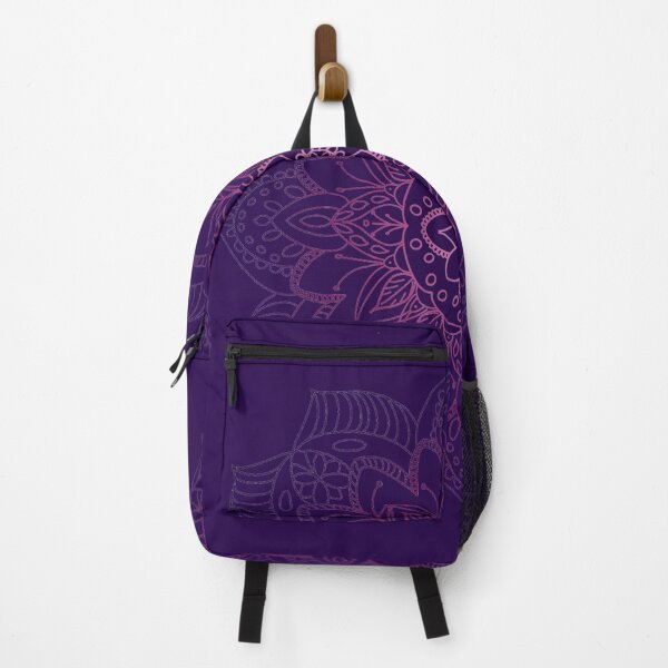 Item preview, Delicate Mandala with deep purple background designed and sold by TenfenCreations.