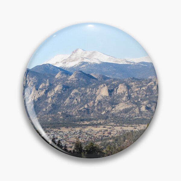 Item preview, Estes Park mountains peaking through the trees designed and sold by kenedyraemedia.