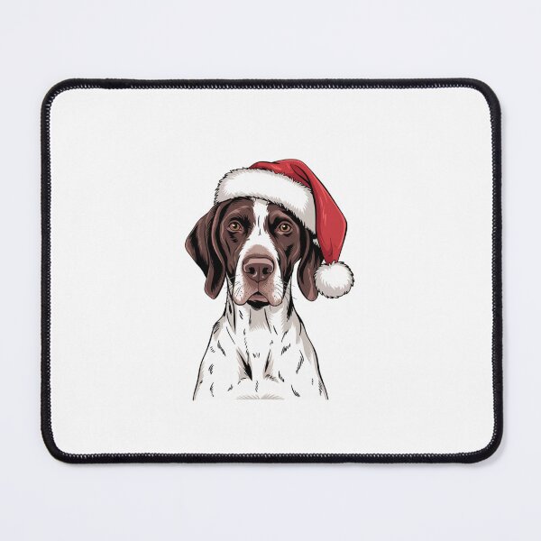 Item preview, German Shorthaired Pointer in Santa Hat  Christmas designed and sold by SOUFIANE1991.