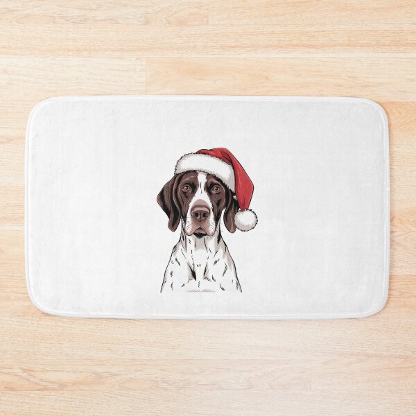 Item preview, German Shorthaired Pointer in Santa Hat  Christmas designed and sold by SOUFIANE1991.