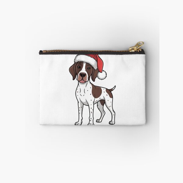 Item preview,  German Shorthaired Pointer in Santa Hat  Christmas designed and sold by SOUFIANE1991.