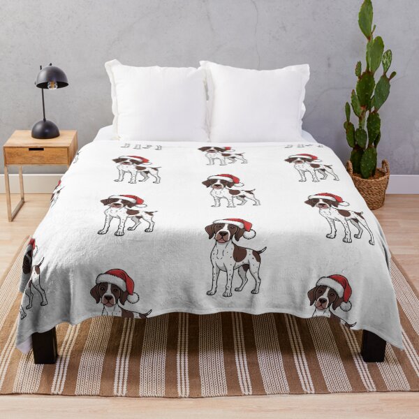 Item preview,  German Shorthaired Pointer in Santa Hat  Christmas designed and sold by SOUFIANE1991.