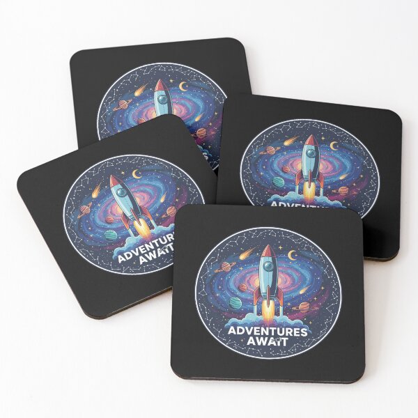 Item preview, Adventures Await Rocket Galaxy designed and sold by Ambient Mind Design.