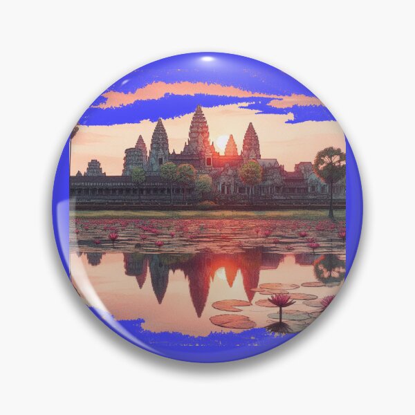 Item preview, Angkor Wat Sunrise Reflection in 3D,   designed and sold by PaintMeWorld.