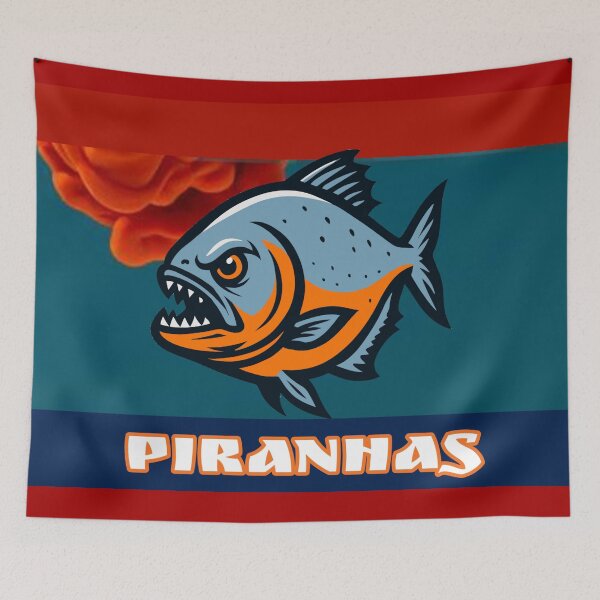 Item preview, Piranhas Logo designed and sold by Q Art & Design .