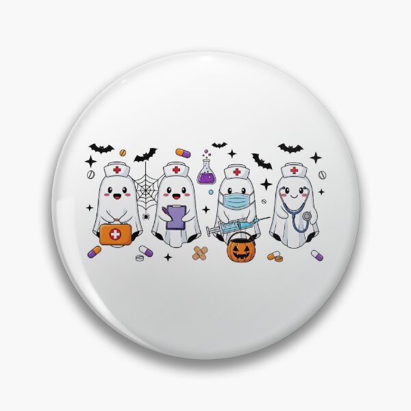 Item preview, Ghost Nurses Halloween Crew Funny Nursing Gift Women T-Shirt designed and sold by wabeen.