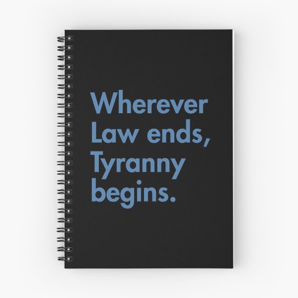 Item preview, "Wherever Law ends, Tyranny begins." - John Locke  (blue) designed and sold by Thelittlelord.