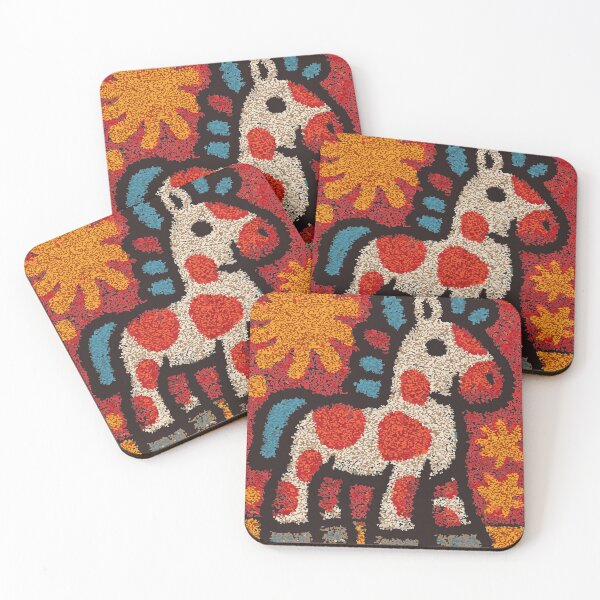 Item preview, Whimsical Spotted Pony | Cute Folk Art Horse designed and sold by TuncGK.