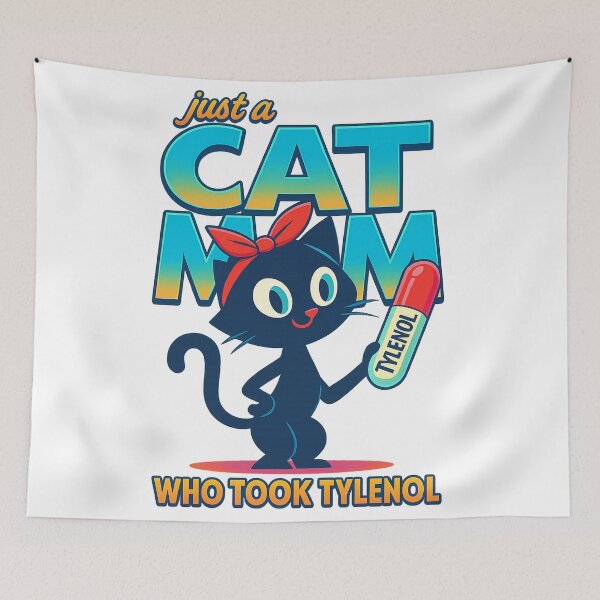 Item preview, Mom Cat Tylenol . designed and sold by Anime-Clothes1.