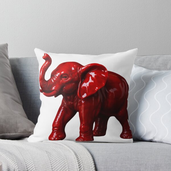 Item preview, Shiny Red Elephant Sculpture With Glossy Modern Finish designed and sold by kylmllr101684.