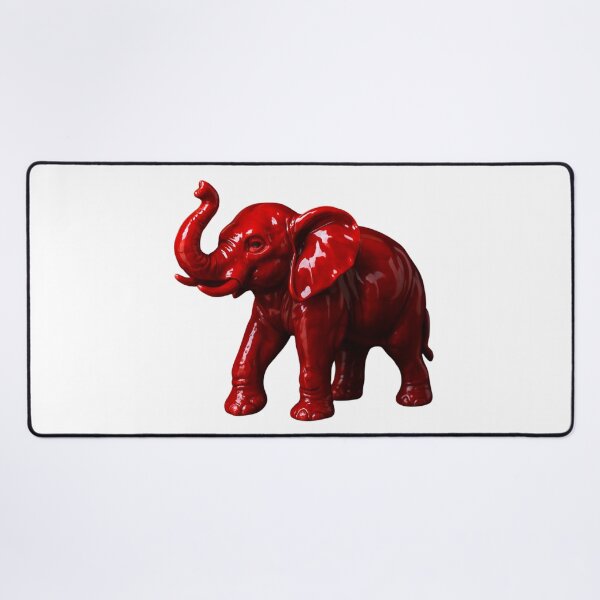 Item preview, Shiny Red Elephant Sculpture With Glossy Modern Finish designed and sold by kylmllr101684.