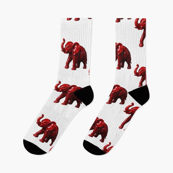 Item preview, Shiny Red Elephant Sculpture With Glossy Modern Finish designed and sold by kylmllr101684.
