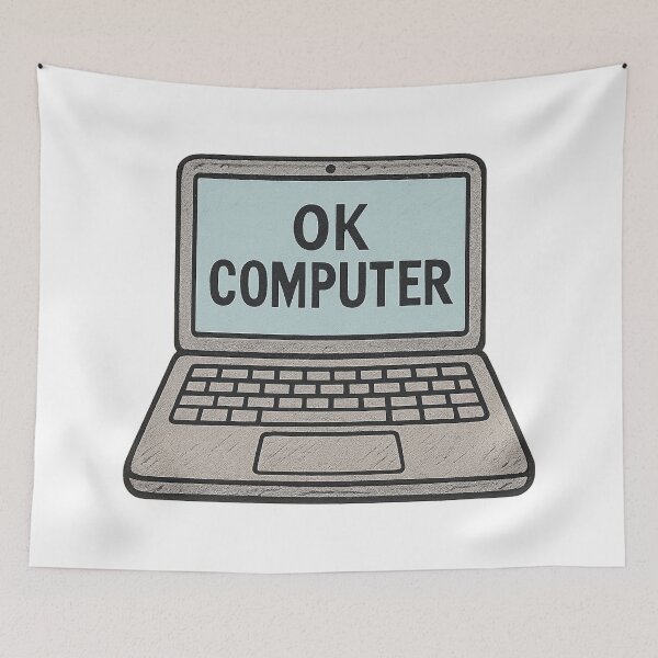 Item preview, OK Computer – Funny Laptop Design designed and sold by CleanQuotes.