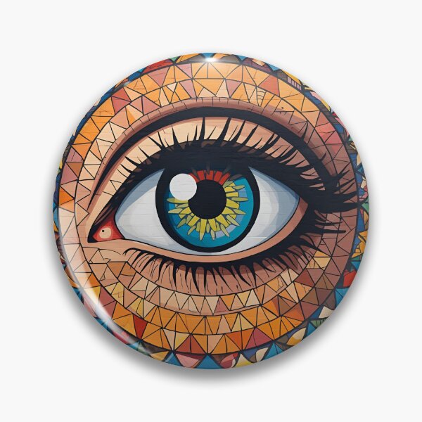 Item preview, Colorful eye mural designed and sold by Karitza Daniela.
