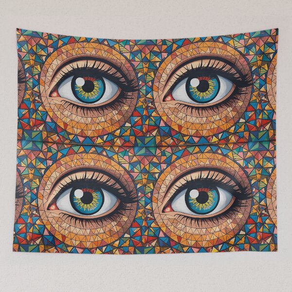 Item preview, Colorful eye mural designed and sold by Karitza Daniela.