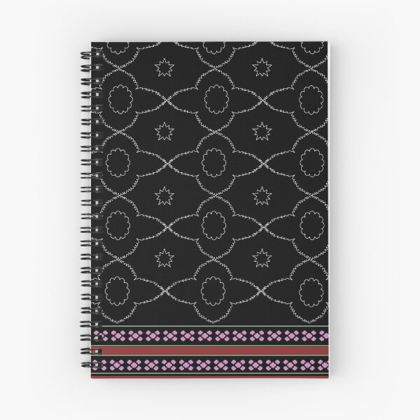Item preview, Elegant Black Geometric Seamless Pattern with Pink and Red Border designed and sold by lovelynong.