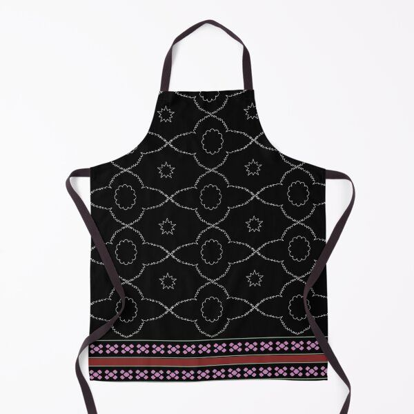Item preview, Elegant Black Geometric Seamless Pattern with Pink and Red Border designed and sold by lovelynong.