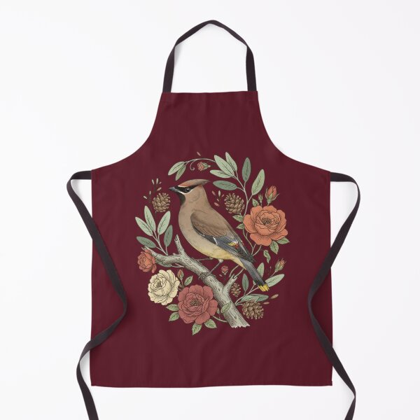 Item preview, Beautiful Cedar Waxwing With Roses designed and sold by BirdsnStuff.