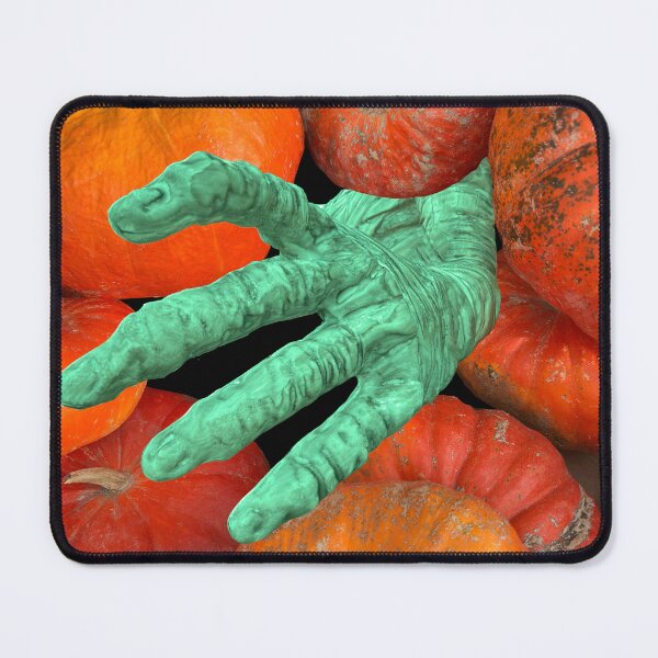 Item preview, Realistic bone skeleton hand reaches thru pumpkins. designed and sold by MYTOPSHELF.