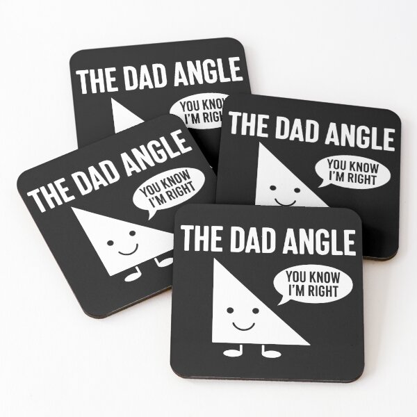Item preview, The Dad Angle You know I'm Right, Dad Jokes Math Humor Theme, Funny Math Shirt, The Dad Angle designed and sold by PrintItStudio.