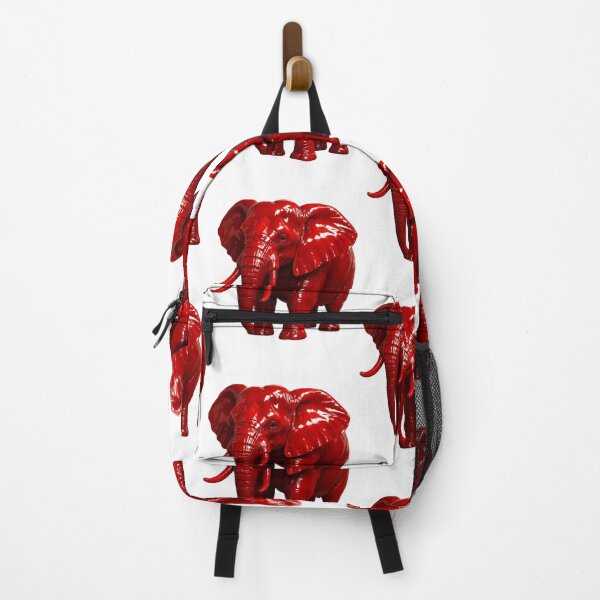Item preview, Glossy Red Elephant Sculpture With Striking Realistic Detail designed and sold by kylmllr101684.
