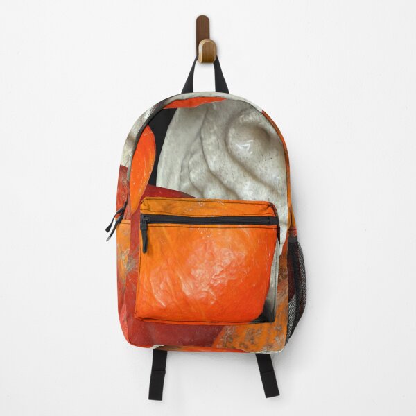Item preview, Skeleton skull is hiding behind pumpkins. designed and sold by MYTOPSHELF.