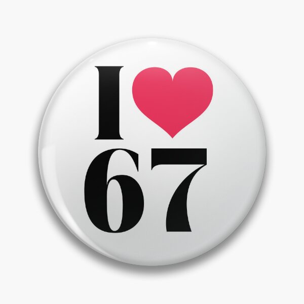Item preview, I Love 67 T-Shirt – Retro Vintage Number Tee Funny Birthday Gift Idea designed and sold by Omarmadani.