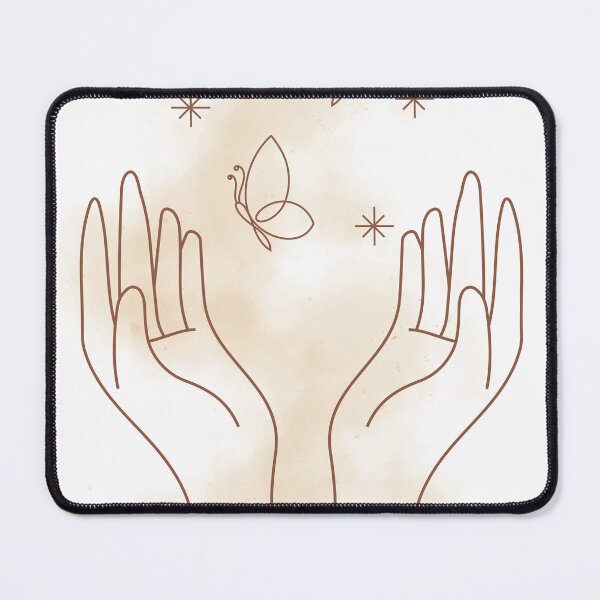 Item preview, Butterfly Hands Line Art Print Serene Boho Decor Digital Download designed and sold by revoo.