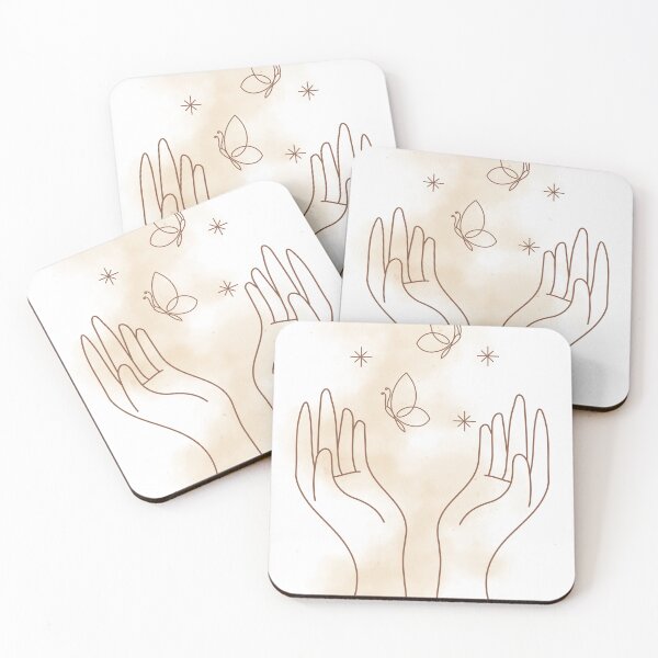 Item preview, Butterfly Hands Line Art Print Serene Boho Decor Digital Download designed and sold by revoo.