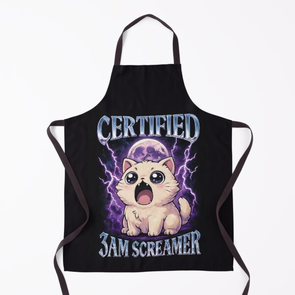 Item preview, 3AM Screamer – Kawaii Chaos Cat designed and sold by catastrocat.