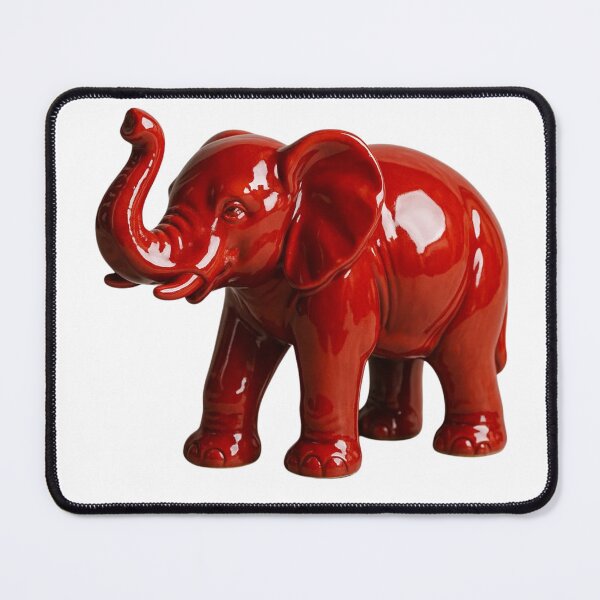 Item preview, Glossy Red Elephant Figurine With Playful Modern Charm designed and sold by kylmllr101684.
