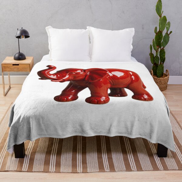 Item preview, Glossy Red Elephant Figurine With Playful Modern Charm designed and sold by kylmllr101684.