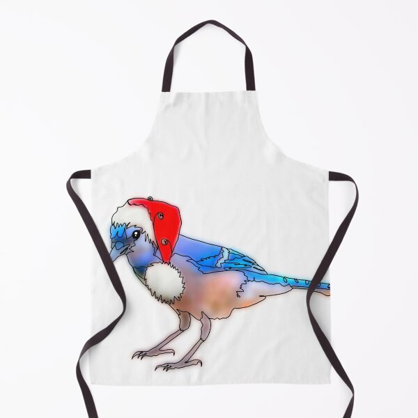 Item preview, Blue jay wearing festive Santa Hat - animalzinhats designed and sold by Ashley’sAnimalz.
