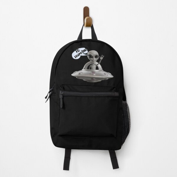 Item preview, Funny Gray Alien Waving: Unique Digital Illustration designed and sold by G-A-D-U.