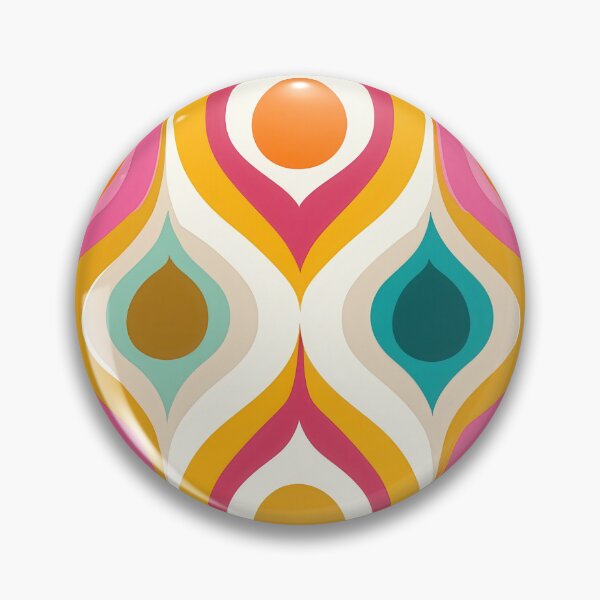 Item preview, Retro Wave Phone Case – Colorful 70s Psychedelic Geometric Pattern designed and sold by blackcurrant74.