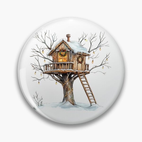 Item preview, Christmas Treehouse Illustration designed and sold by Liededrom..