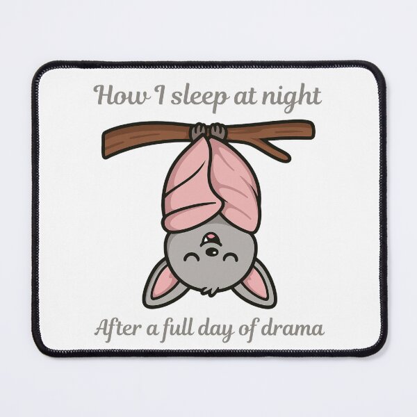 Item preview, How I Sleep at Night – Snug Bat Design designed and sold by CanSparkleArt.