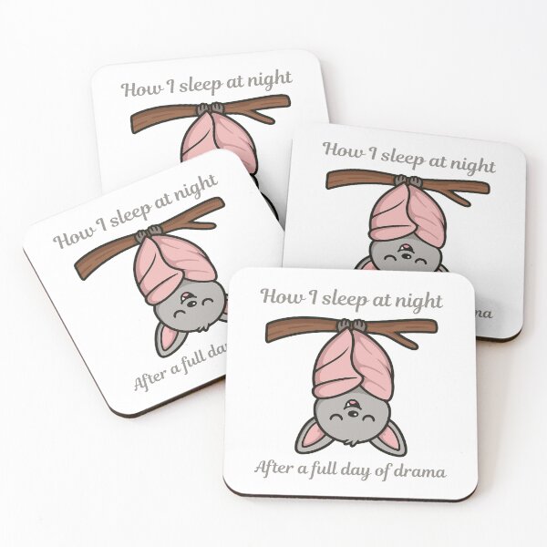 Item preview, How I Sleep at Night – Snug Bat Design designed and sold by CanSparkleArt.