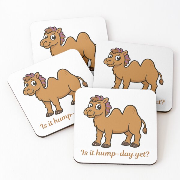 Item preview, Is It Hump-Day Yet? – Camel Humor Design designed and sold by CanSparkleArt.
