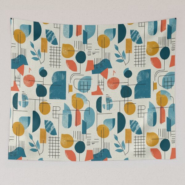 Item preview, Mid Century Modern Geometric Organic Pattern designed and sold by Owcomm.